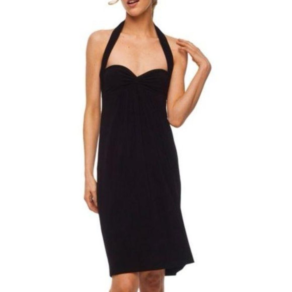 Norma Kamali Black Halter Dress  Size XS